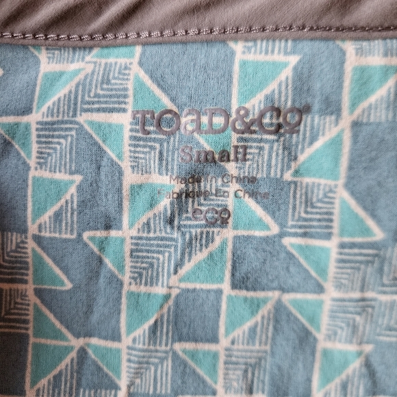 Toad & Co Sunkissed Maxi Dress Geometric Teal Small - Picture 12 of 16